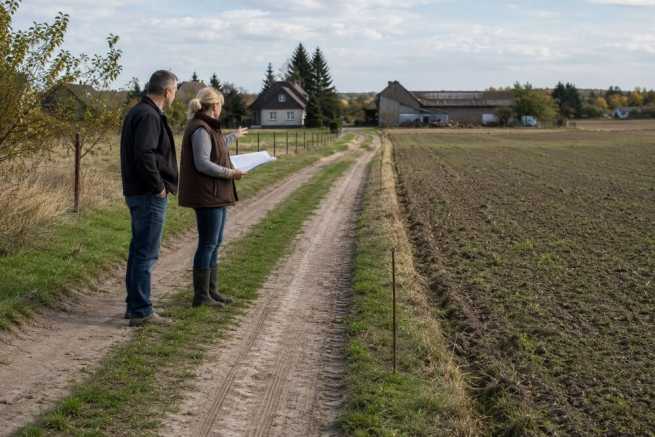 Droga dojazdowa przez pole sąsiada – służebność, zasiedzenie i spór