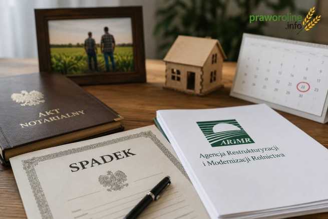 Spadek po rolniku a dopłaty ARiMR – wniosek i terminy